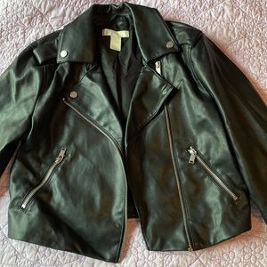 H&M Cropped Leather Jacket
